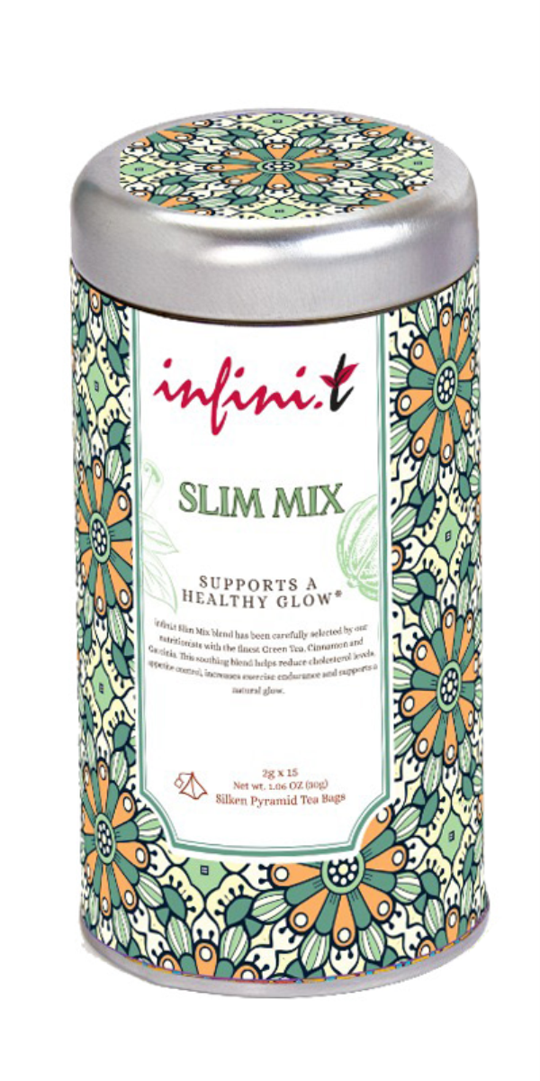 12552 Infini - T Slim mix 15x2g pyramid tea bag tin